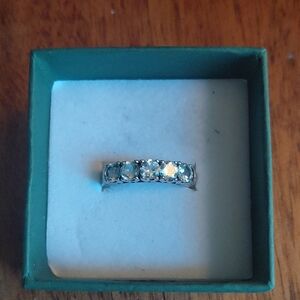 5 1/2 Carat Moissanites In 925 Silver Size 8 Art Deco Design Vintage Style